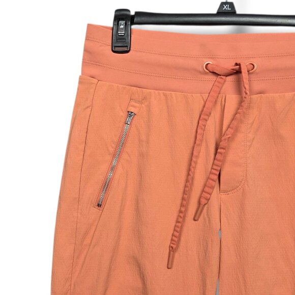 Athleta Trekkie North Crop 23" Jogger Womens 6 Orange Ripstop Pants - Picture 3 of 9